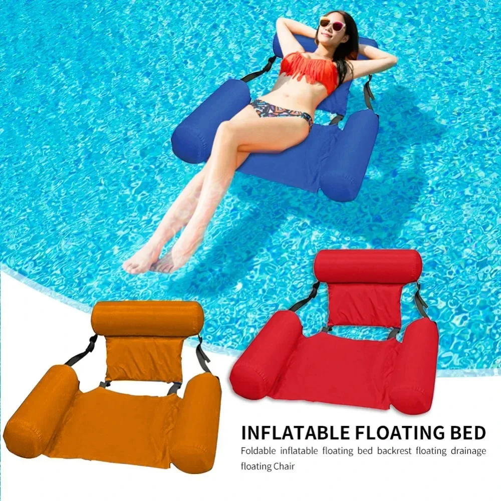 New Inflatable Mattresses Water Swimming Pool Accessories Hammock Lounge Chairs Pool Float Water Sports Toys Float Mat Pool Toys - Image 3
