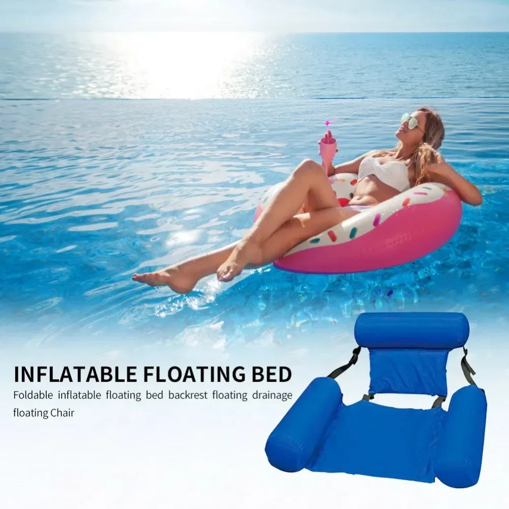 New Inflatable Mattresses Water Swimming Pool Accessories Hammock Lounge Chairs Pool Float Water Sports Toys Float Mat Pool Toys - Image 6